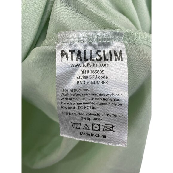TallSlim Mint Green Performance Tee Shirt Size Large - Picture 4 of 5